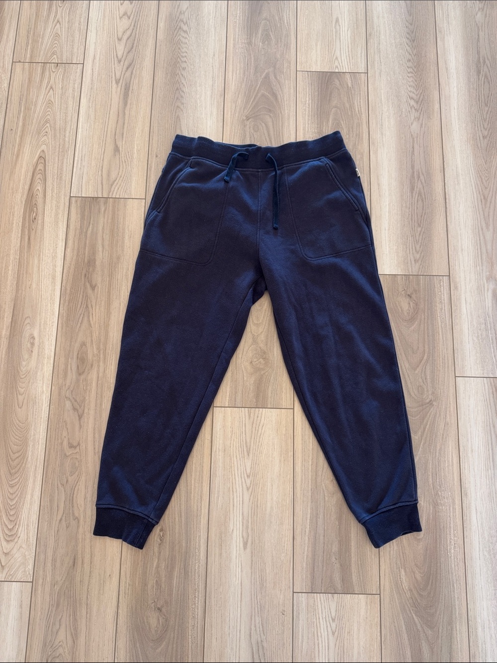 UGG Navy Fleece Lined Jogger Sweatpants Womens Large Drawstring Cozy